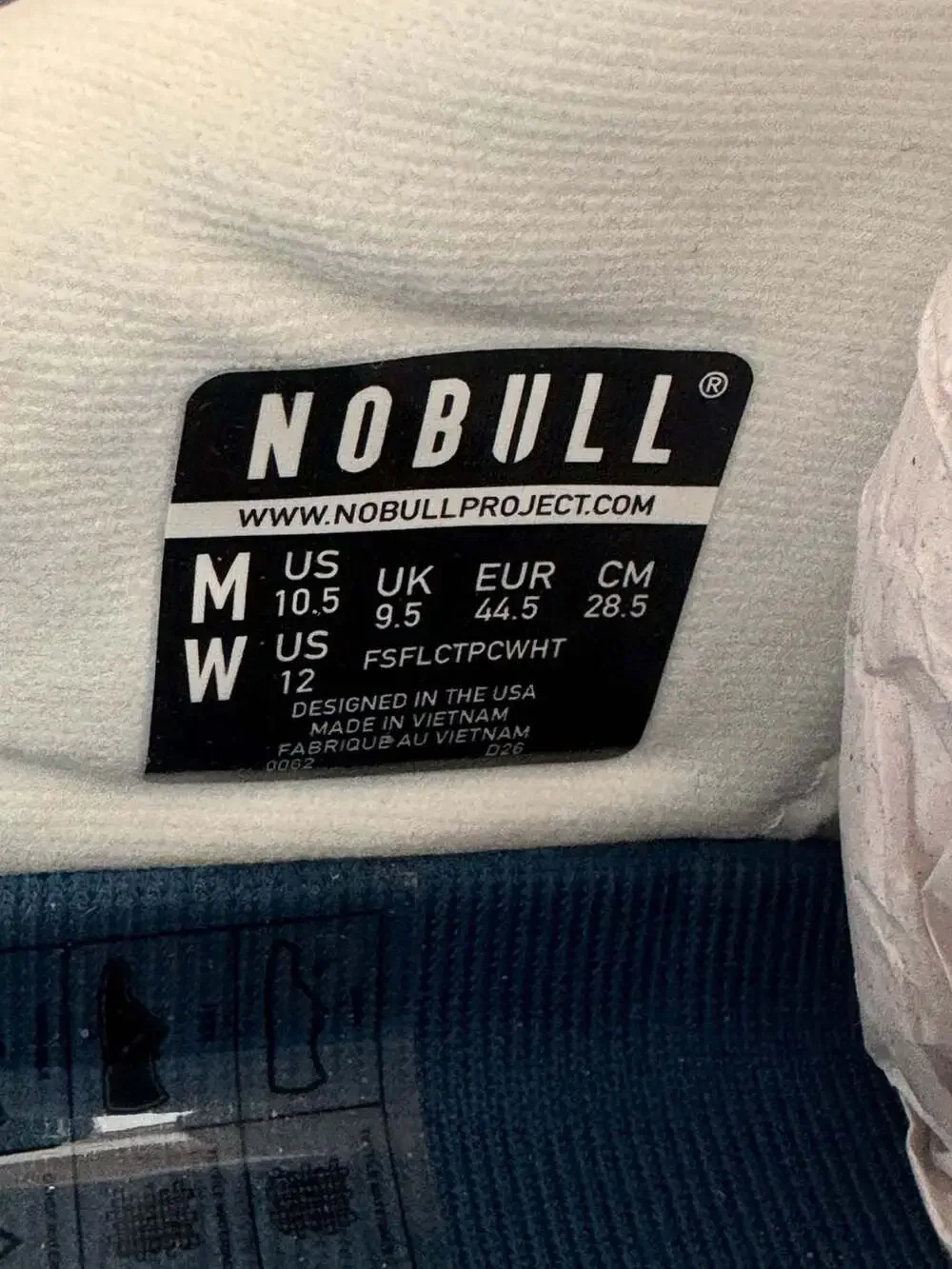 NOBULL Men's Size 10.5 / Women's Size 12 Trainer Workout Shoes in White